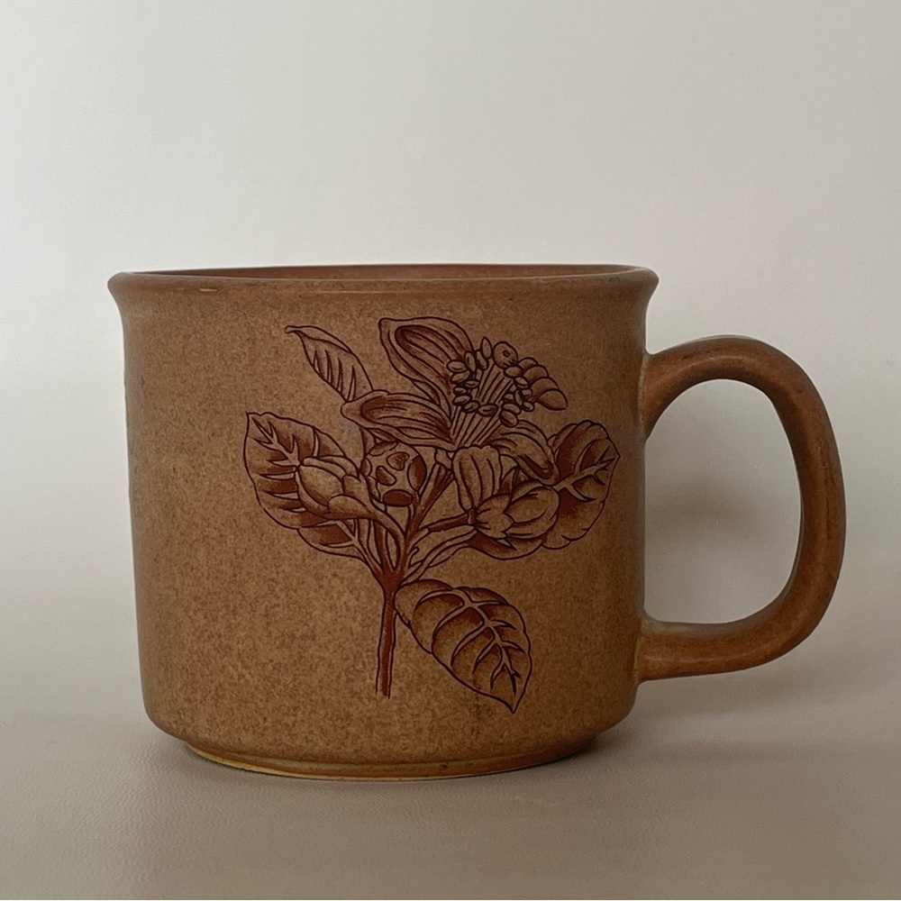 Handmade Clay Floral Coffee Mug / Tea Cup